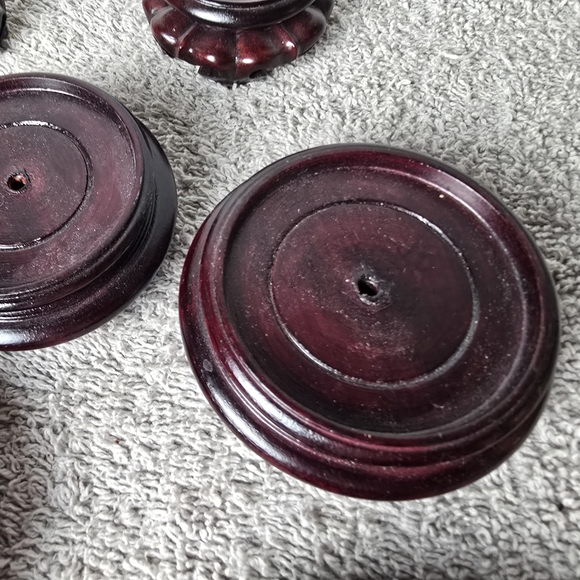 Elegant Wooden Display Stands A  Set Of 8 Different Sizes - Picture 3 of 10